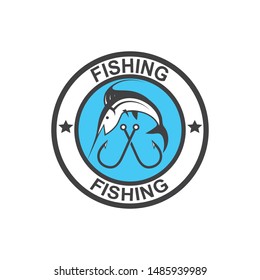 fishing logo icon  vector illustration design