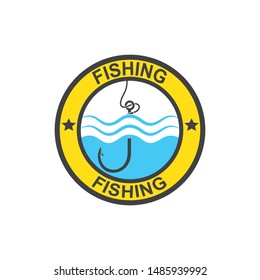 fishing logo icon  vector illustration design
