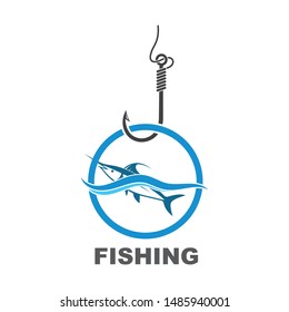 fishing logo icon  vector illustration design