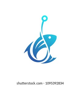 fishing logo template