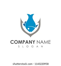 fishing logo template