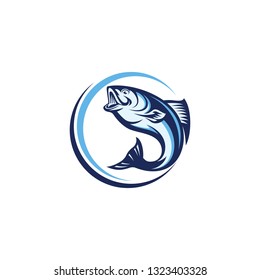 Fishing logo Template