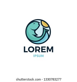 fishing logo template