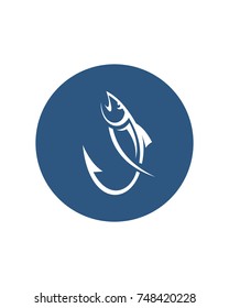 Fishing logo template