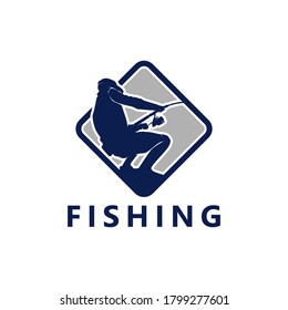 Fishing Logo Template Design Vector