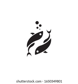 Fishing logo template vector icon design