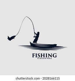 fishing Logo template vector icon design