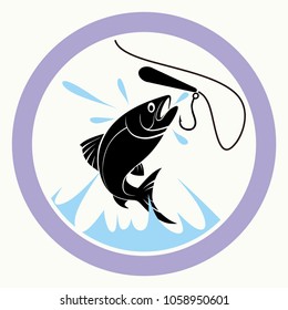 fishing logo vector