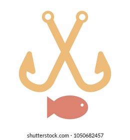 Fishing logo. Vector illustration