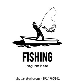 Download Fishing Man Logo Images Stock Photos Vectors Shutterstock