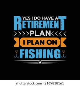 Fishing lover t-shirt design vector.