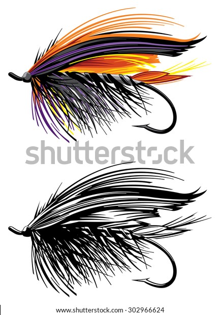 Fishing Lure Stock Vector (Royalty Free) 302966624