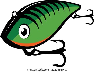 Fishing Lure Clipart. Unique and fresh fishing lures illustration. great to use as your fishing activity. 