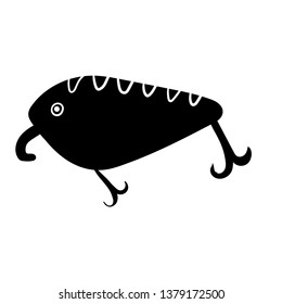 Fishing lure icon doodle vector