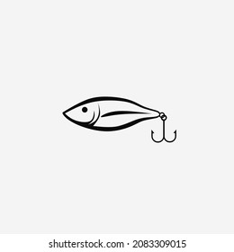 fishing lure icon isolated on white