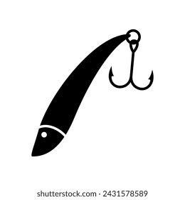 Fishing lure icon vector set. Fishing tackle illustration sign collection. Fishing symbol or logo.