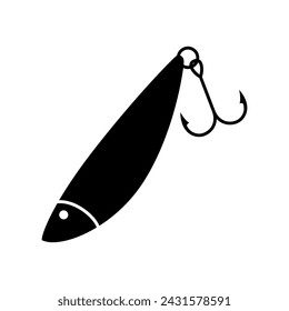 Fishing lure icon vector set. Fishing tackle illustration sign collection. Fishing symbol or logo.