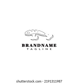 fishing lure logo cartoon design template icon black modern isolated vector