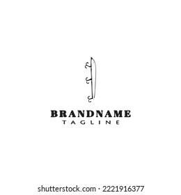 fishing lure logo design template icon black modern isolated vector