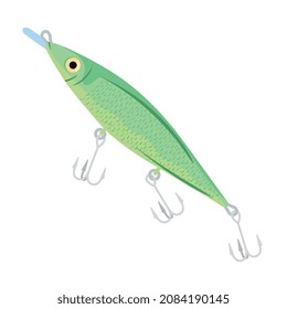 fishing lure with three hooks