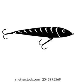 fishing lure with two hooks