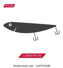 fishing lure vector icon symbol