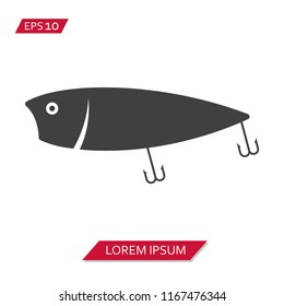 fishing lure vector icon symbol