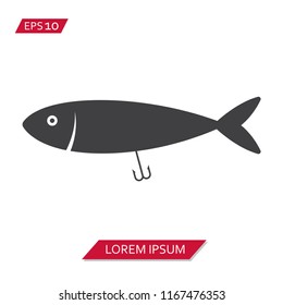 fishing lure vector icon symbol