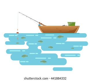Fishing lure vector set. tools illustration. Hook bait of various stylized icons for boat  fish hobby