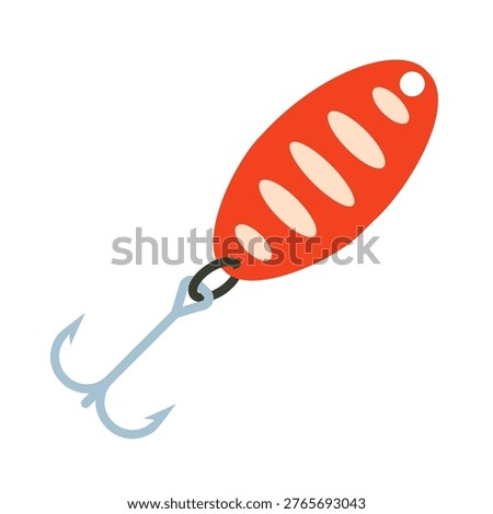 Fishing lure vector. Fishing spoon bait