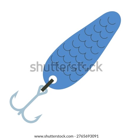 Fishing lure vector. spoon bait. Fishing bait