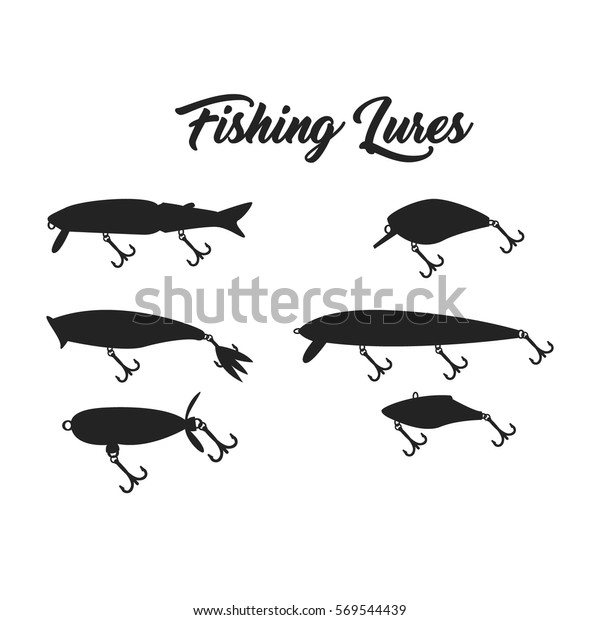 Fishing Lures Stock Vector (Royalty Free) 569544439