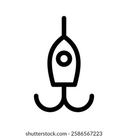 Fishing Lures Icon Vector Symbol Design Illustration