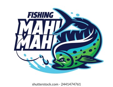 Fishing Mahi-Mahi Logo Mascot Design