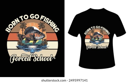 Fishing male-female unisex t-shirt design. Graphics design. 
