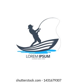 Download Fishing Man Logo Images Stock Photos Vectors Shutterstock