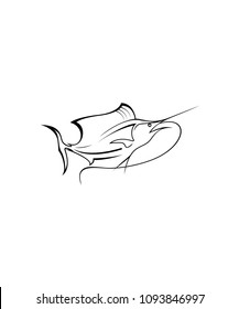 Fishing Marlin Logo Icon