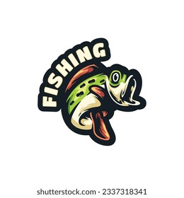 Fishing Mascot Logo Design Logo