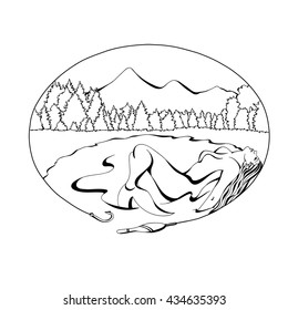 Fishing and the mermaid