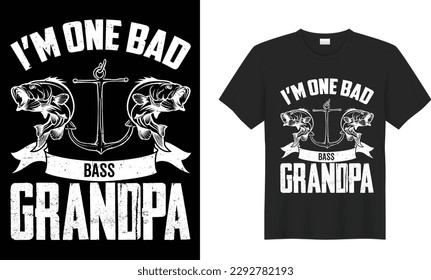 Fishing motivational vector t-shirt design. inspirational lettering typography vintage, father day fishing with a chance of drinking.  Print t-shirt, card, poster, gift, textile, black.