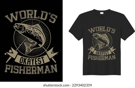Fishing motivational vector t-shirt design. inspirational lettering typography vintage, father day fishing with a chance of drinking.  Print t-shirt, card, poster, gift, textile, black.