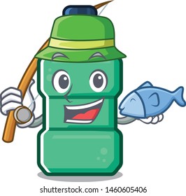 Fishing mouthwash in the a character shape