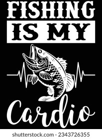 Fishing is my cardio EPS file for cutting machine. You can edit and print this vector art with EPS editor.