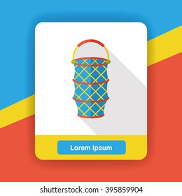 fishing net flat icon