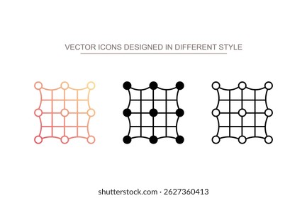 Fishing Net icon design with white background stock illustration