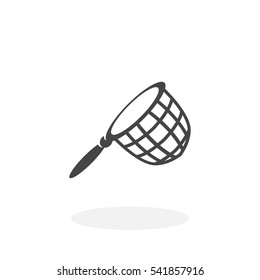 Fishing net icon isolated on white background. Fishing net vector logo. Flat design style. Modern vector pictogram for web graphics - stock vector