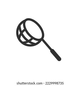 fishing net icon on white background. butterfly net vector icon. icon Illustration.