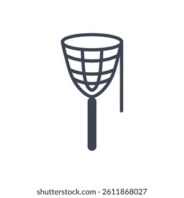 Fishing Net Icon On White Background