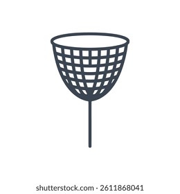 Fishing Net Icon On White Background