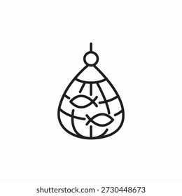 fishing net icon sign vector